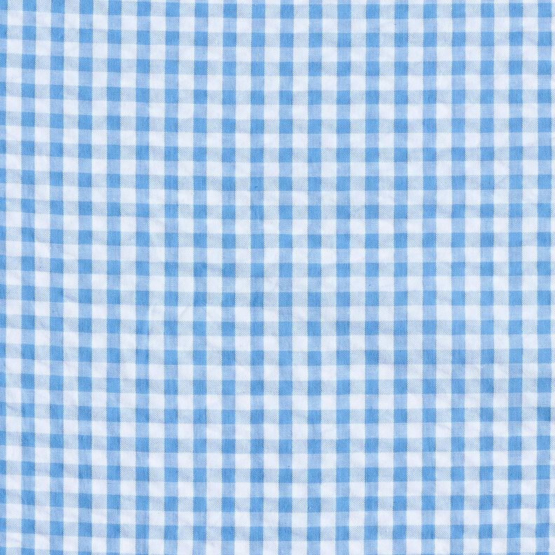 Bäckebölja Bomull vävt rutmönster – blå/vit, image number 1