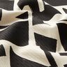 Dekorationstyg Jacquard Abstrakt struktur – svart/yllevit,  thumbnail number 2