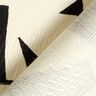 Dekorationstyg Jacquard Abstrakt struktur – svart/yllevit,  thumbnail number 4