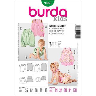 Babyoverall / Klänning / Byxor, Burda 9462, 