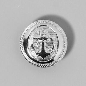 Metallknapp Ankare – silver metallic, 