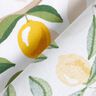 Behandlad bomull Målade citroner – vit/citrongul,  thumbnail number 5