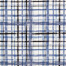 linneviskosmix abstrakta rutor – vit/stålblått,  thumbnail number 1