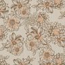 Muslin/Dubbel-krinkelväv sommarblommor – ljus gråbrun/mellanbrunt,  thumbnail number 1