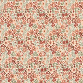 Ribbad jersey Blomsteräng – yllevit, 