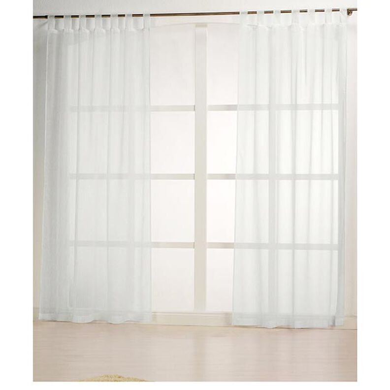 Gardintyg ränder effekttrådar 300 cm – vit,  image number 5