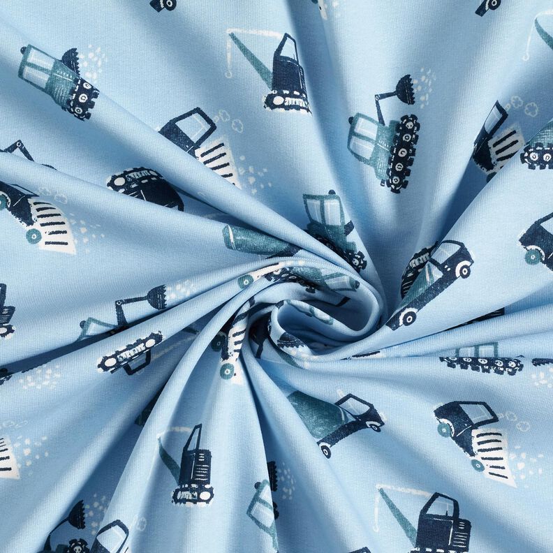 French Terry Sommarsweat byggarbetsplats – ljusblått, image number 3