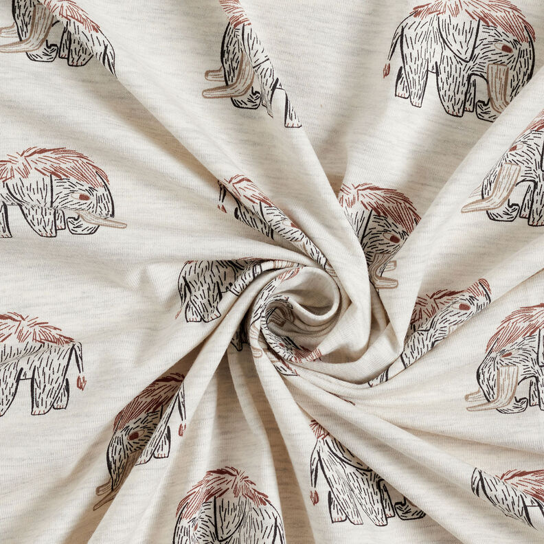 Bomullsjersey Mammutar | by Poppy yllevit, image number 3
