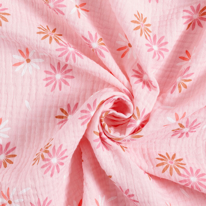 Muslin/Dubbel-krinkelväv blomsterregn – rose,  image number 3