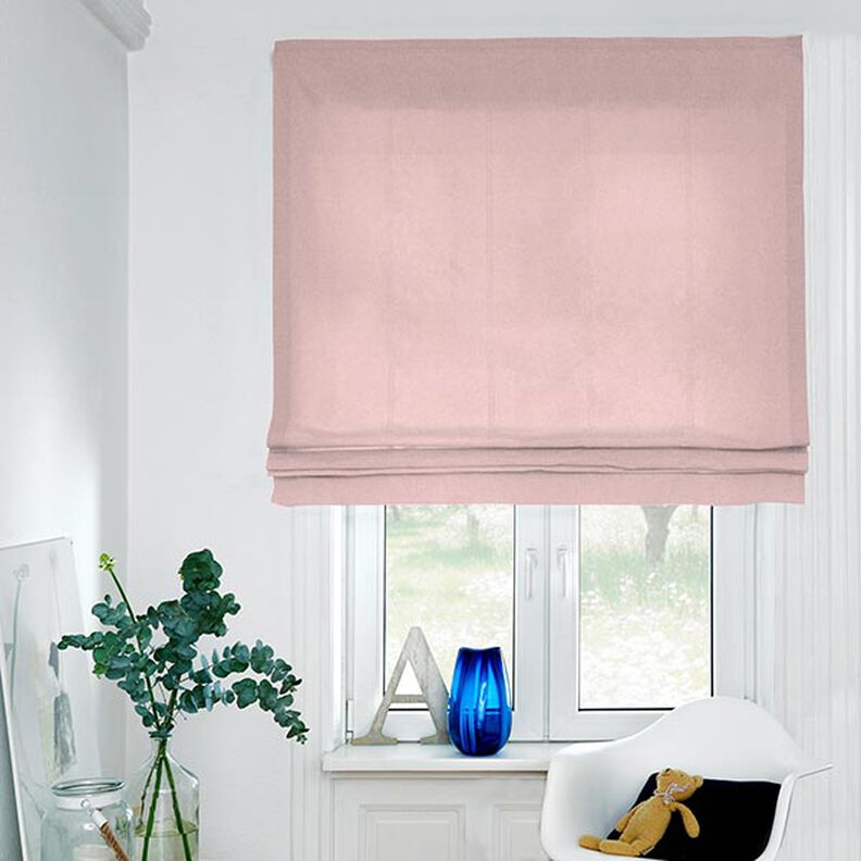 Dekorationstyg halvpanama chambray återvunnet – rose, image number 5