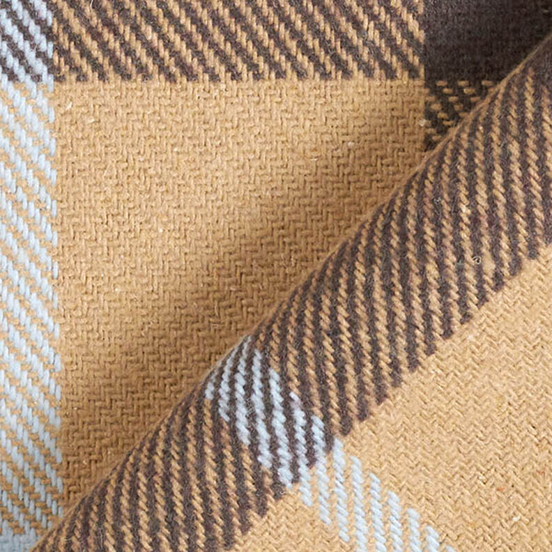 Kapptyg bomullsmix stora rutor – beige,  image number 4