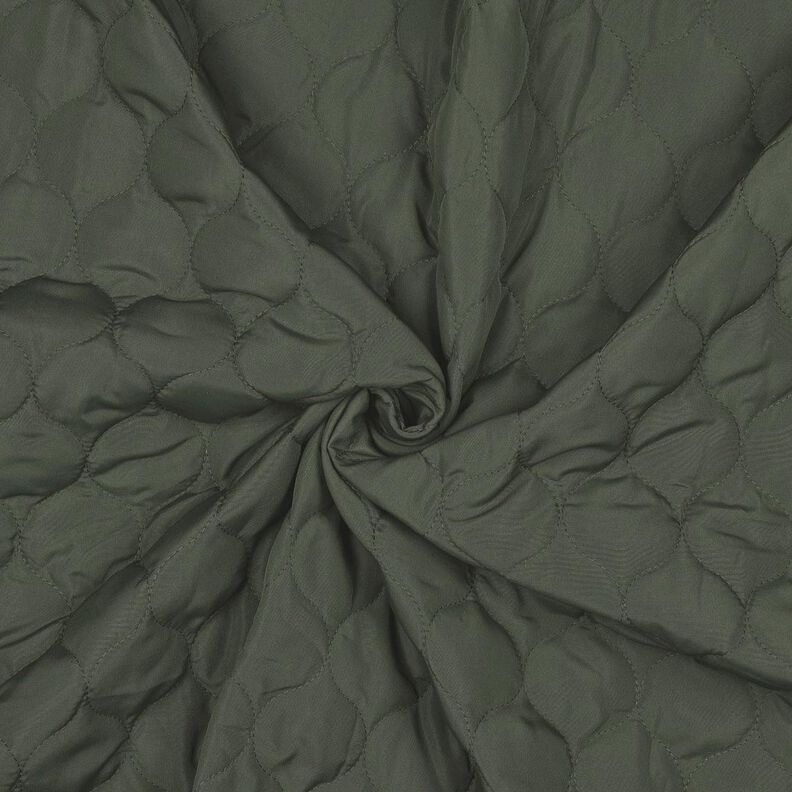 Quiltat tyg cirkelm&ouml;nster | Poppy Fabrics &ndash; m&ouml;rk furu,  image number 3