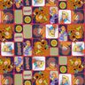 Bomullspoplin Scooby Doo som serie Licenstyg – rött/färgmix,  thumbnail number 1