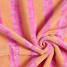 Frottétyg Bambus blockränder – ljusorange/pink,  thumbnail number 4