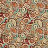 Dekorationstyg Gobeläng abstrakt paisley – ljusbeige/kaminrött,  thumbnail number 1