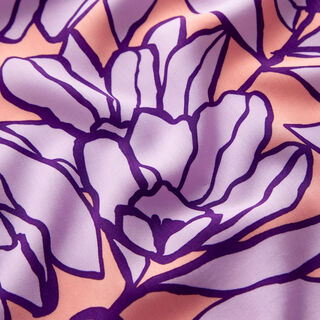 Lenzing Ecovero Inked Bouquet | Nerida Hansen – persikofärgad/lavender, 