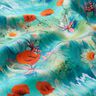 Väskor Panel Canvas färgglada vallmoblommor – svartblå/eldröd,  thumbnail number 4