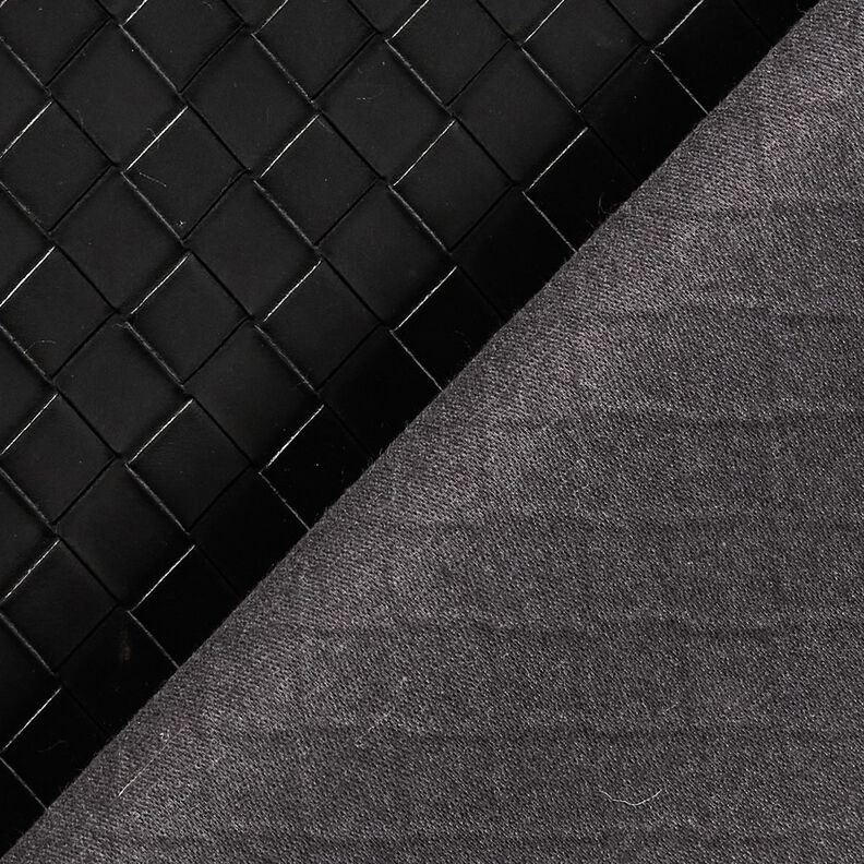 Konstläder Flätat | Katia Fabrics – svart, image number 4