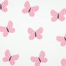 Sweatshirt Ruggad stora fjärilar | Poppy Fabrics – elfenbensvit/rosa,  thumbnail number 1