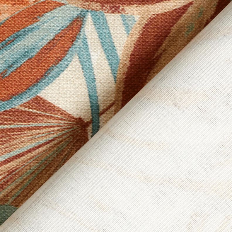 Outdoortyg Canvas Stora blad – natur/terracotta,  image number 4