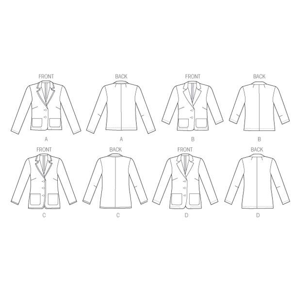Blazer, Butterick 5926|42 - 50, image number 10