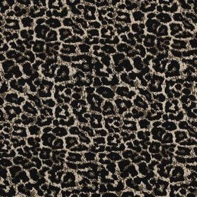 Jacquard leopardmönster – natur/svart,  Jacquard leopardmönster – natur/svart,