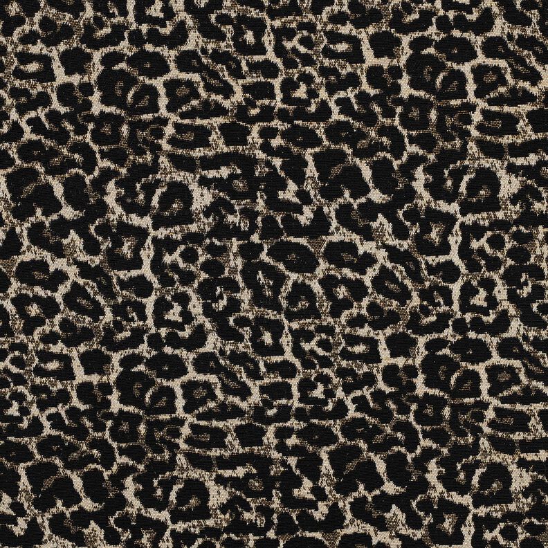 Jacquard leopardmönster – natur/svart,  image number 1