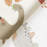 Bomullspoplin lyckliga dinosaurier – kräm/rådjursbrun,  thumbnail number 4