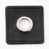 Öljettlapp [30 x 30 mm] – svart/silvermetallic,  thumbnail number 1
