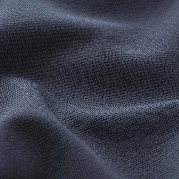 Bomullsjersey medium enfärgad – nattblå,  image number 4