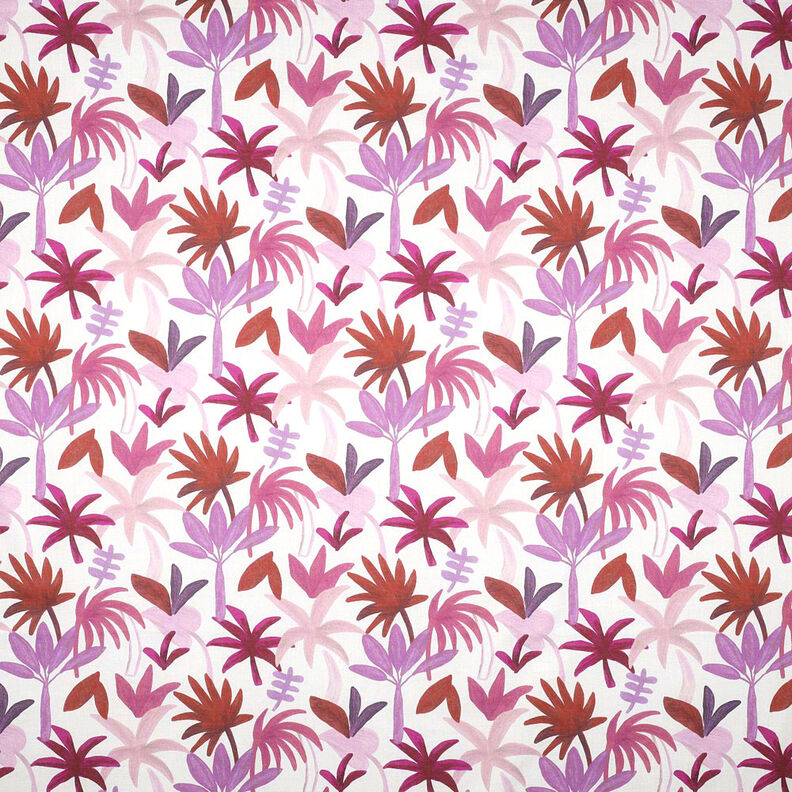 bomullsvoile palmer | Nerida Hansen – vit/druva,  image number 1