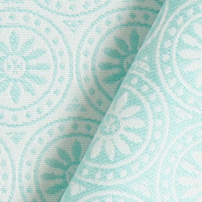 Outdoortyg jacquard Cirkel-ornament – mint/yllevit,  image number 4