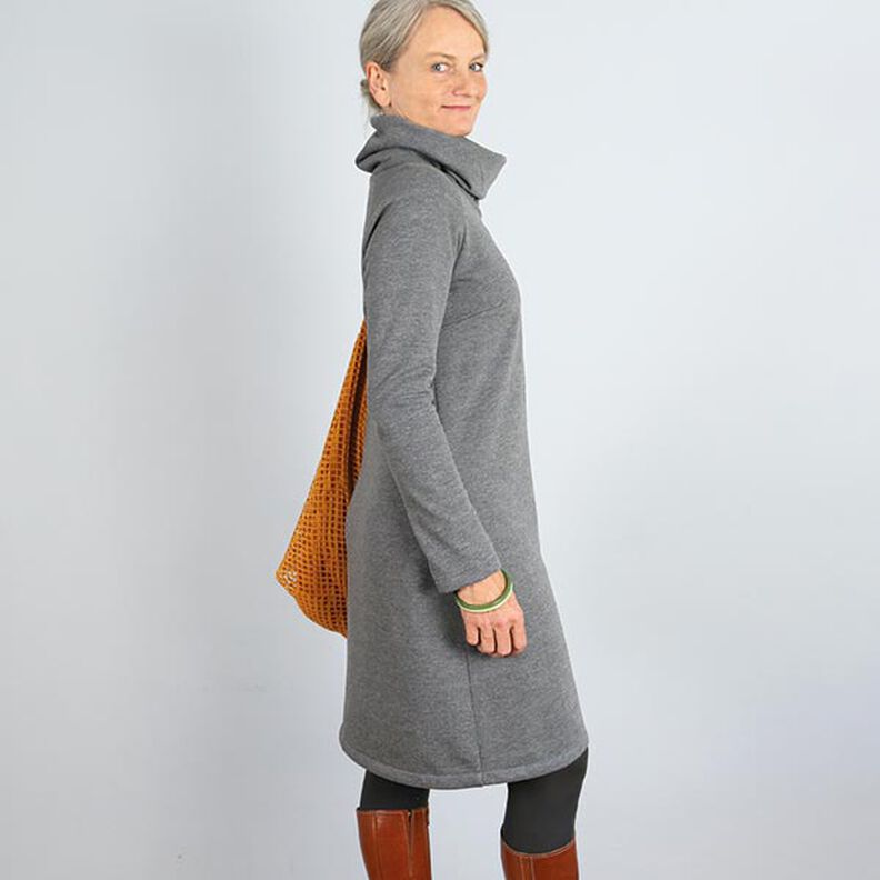 FRAU POLLY - bekväm sweatklänning med polokrage, Studio Schnittreif | XS - XXL,  image number 2