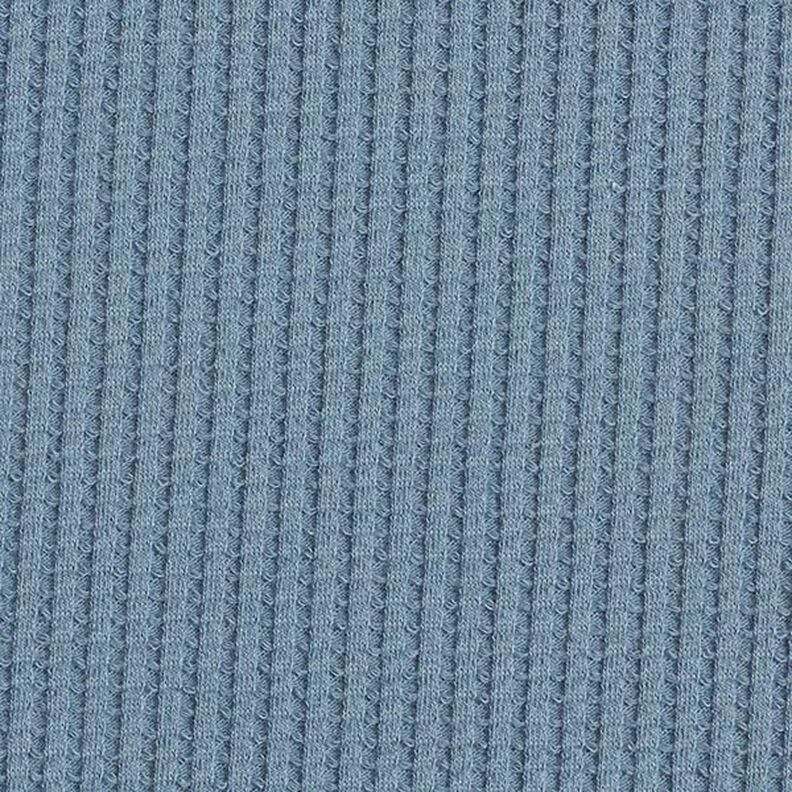 bomullsvåffeljersey enfärgad – jeansblå,  image number 4