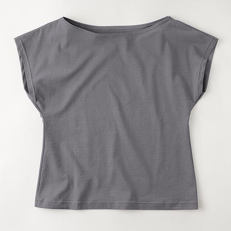 Bomullsjersey medium enfärgad – svartblå,  image number 8