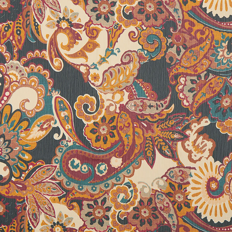 crêpe-chiffon paisley – beige,  image number 1