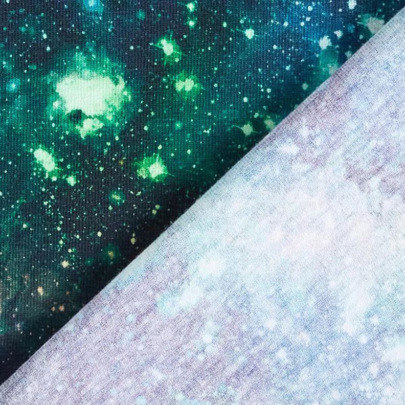 Bomullsjersey universum Digitaltryck – marinblått,  image number 4