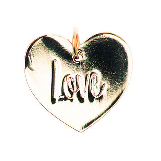 Hängsmycke Love [16 mm x 17 mm] | Rico Design – guld, 