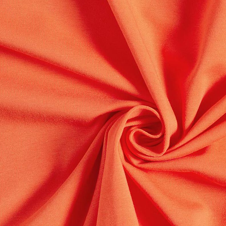 Bomullsjersey Medium Uni – brandgul,  image number 1