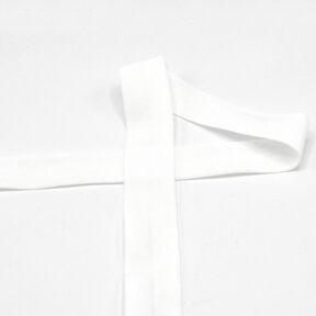 Elastiskt kantband (vikt resår) matt [20 mm] – yllevit, 