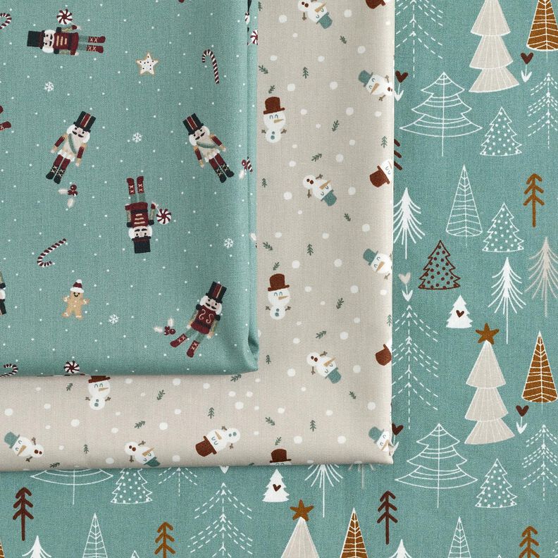 Bomullstyg Poplin Minimalistiska granar – vass,  image number 5
