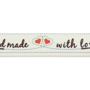 Band Handmade with Love [ 15 mm ] – yllevit/rött, 