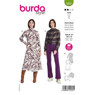 Klänning / Blus | Burda 5863 | 34-44, 