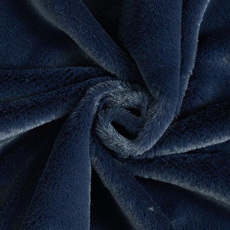 Fuskpäls enfärgad – marinblått,  image number 1