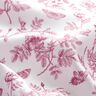 Viskostyg Blommor och fjärilar – vit/druva,  thumbnail number 2