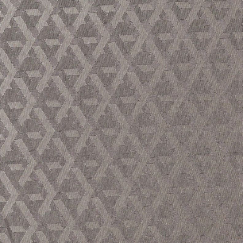 Fodertyg Jacquard geometriska former – grått,  image number 1