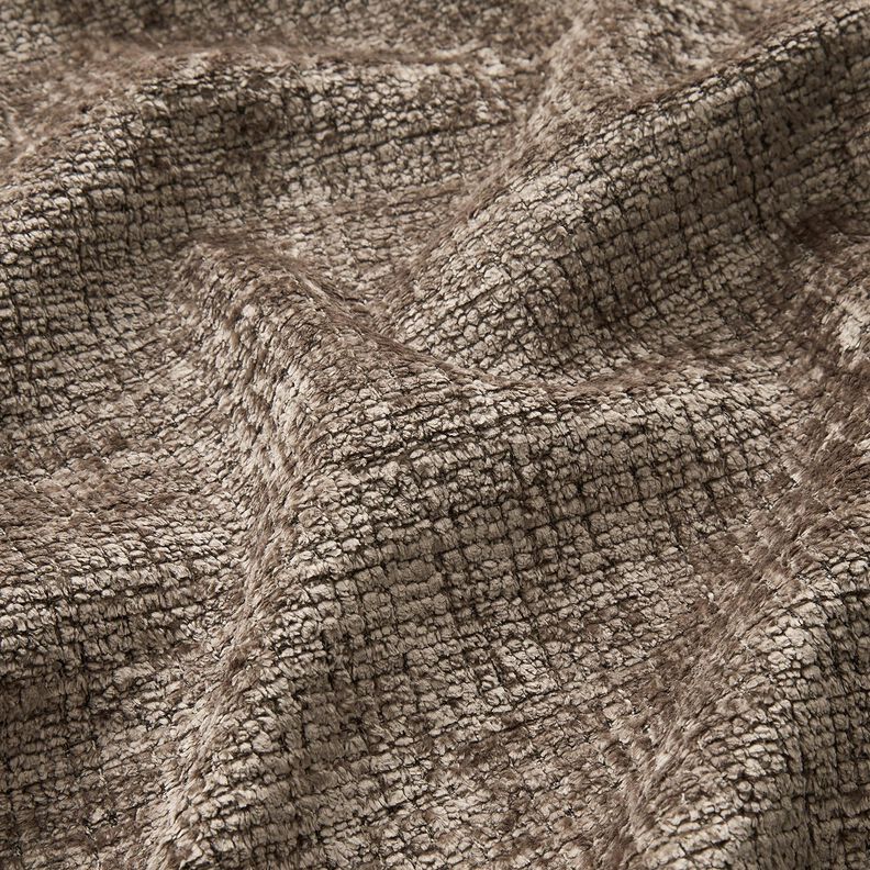 Stoppningstyg Chenille Enfärgat – mullvad,  image number 2