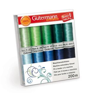 Maskinbroderitrådset Rayon 40 3 | BONUS PACK! | Gütermann creativ, 
