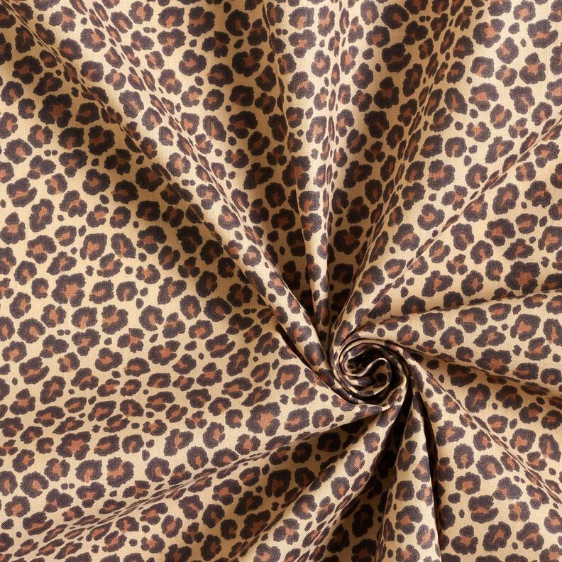 Bomullstyg Kretong Leo Klein – beige/brun,  image number 3