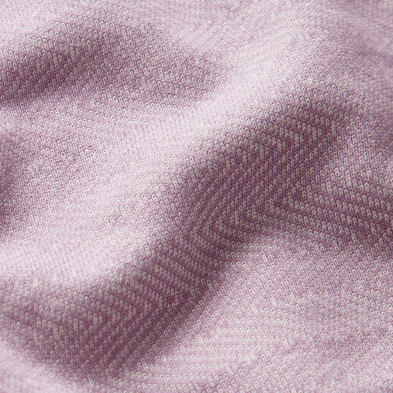 Vintersweat horisontella ränder – lavender/vit, image number 2